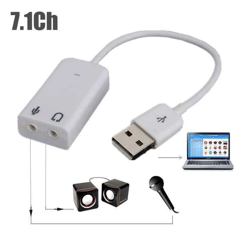 Sound Card 7.1 USB 2.0