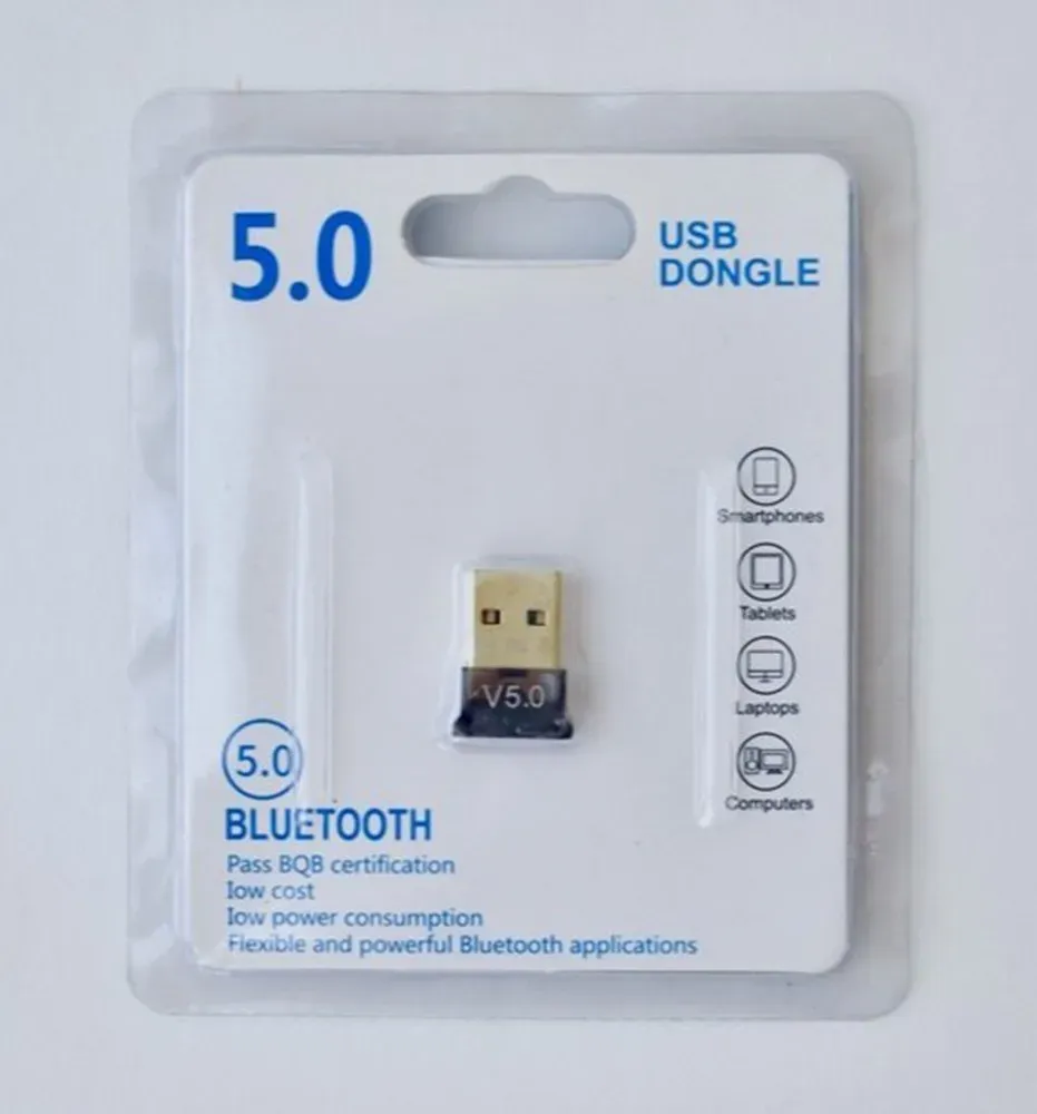 Bluetooth 5.0 USB Mini Dongle for Laptops and Desktops
