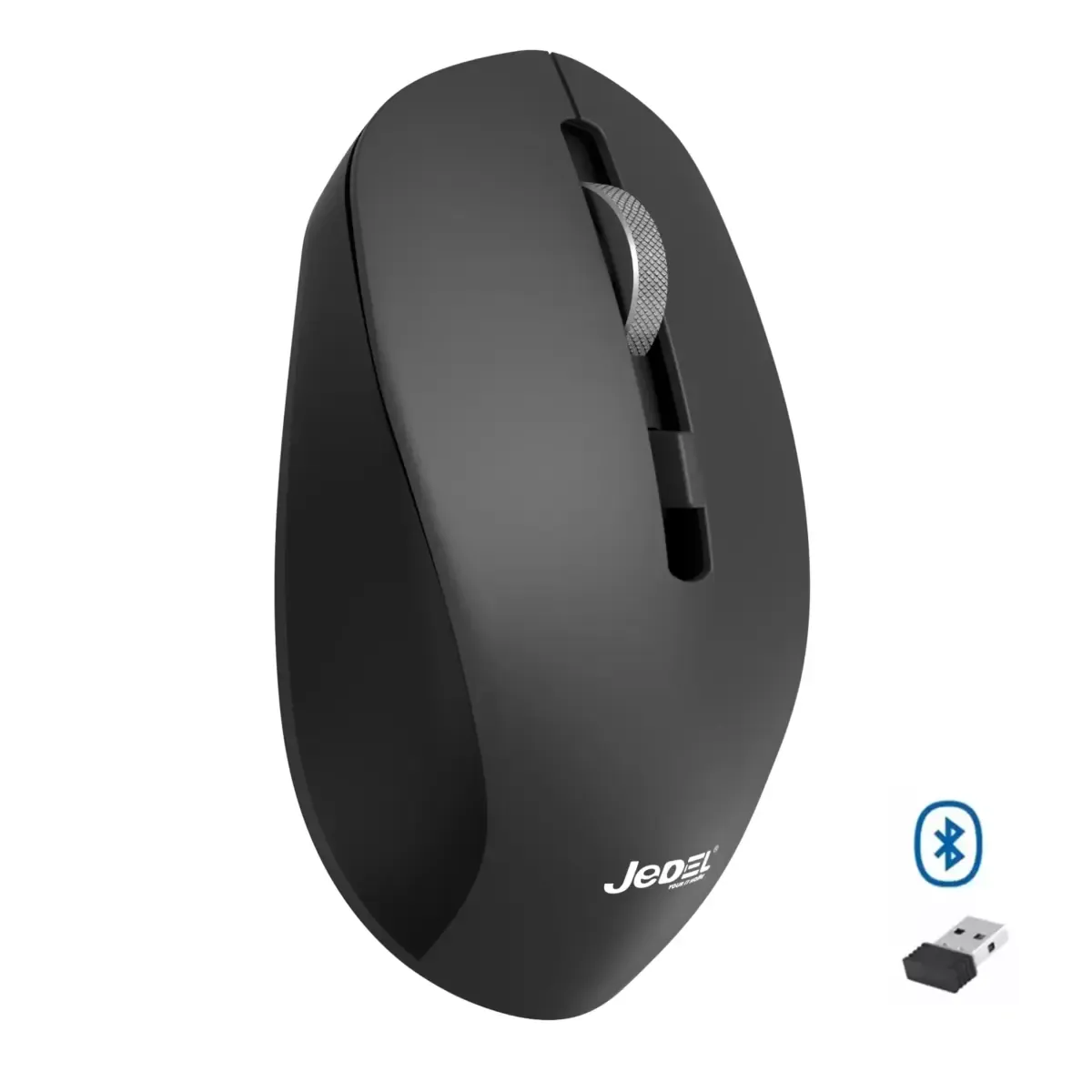 JeDEL WD156 Wireless 2.4Ghz , Bluetooth Rechargeable Mouse – Optical Sensor 1600 DPI – 4 Buttons
