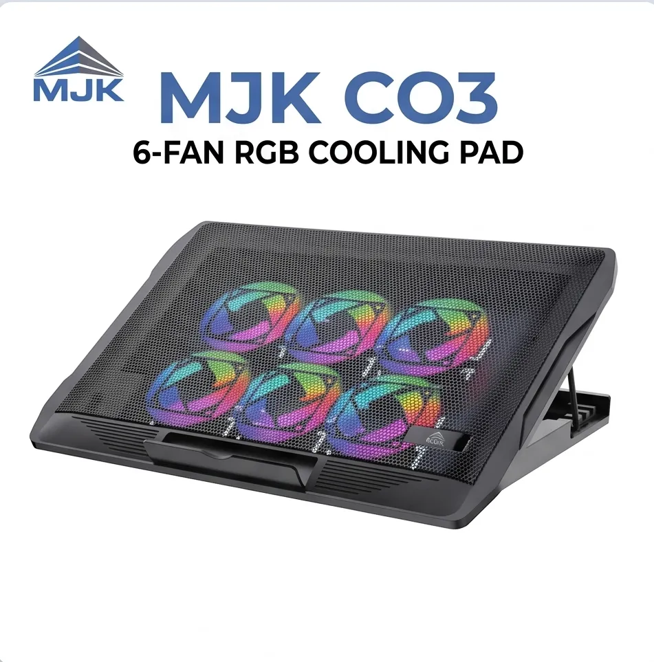 Laptop Cooler Pad MJK Co_3 6 fan RGP
